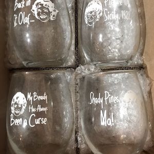 Golden Girls Stemless Wine Glasses